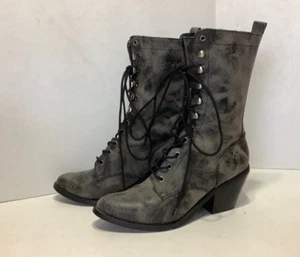 Women's Killstar Widow Western Boots Size 9M Black/Grey #WID20273 - Picture 1 of 15