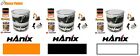 Hanix N Series N350 Digger Orange / Black & Cab White Paint Enamel 1 Litre Tins