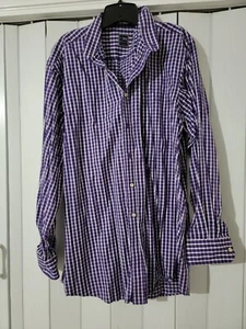 T Harris London Shirt Adult XL Plaid Long Sleeve Button Up Mens Casual Cotton - Picture 1 of 4