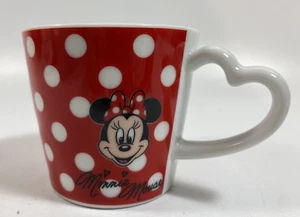Taza Minnie Mouse Tokyo Disney Resort rojo lunares mango corazón usado en excelente estado - Imagen 1 de 3