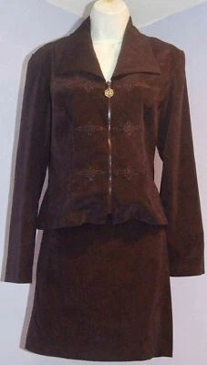 Conjunto de falda y chaqueta morada Bug de moda para mujer 10 Foto 1 de 4