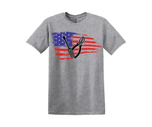 Electrician USA flag all sizes small med large xl xxl mens tshirt - Bild 1 von 2