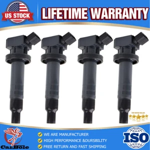 4 Ignition Coil For 2000-08 Toyota Corolla Celica Matrix 1.8L UF247 90919-02339 - Picture 1 of 18
