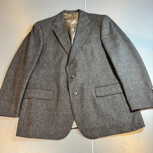 Vtg Men's Ralph Lauren Polo University Club Wool Tweed Jacket 42R Union Made US - Picture 1 of 19