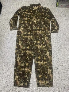 VTG Grand Slam Gear Hunting Apparel Bushlan 2XL Camo Coveralls HTF Rare Full Zip - Picture 1 of 10