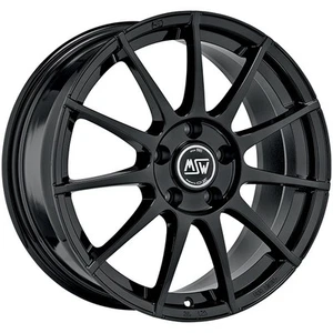 ALLOY WHEEL MSW MSW 85 FOR SKODA KODIAQ 2017-2023 8X18 5X112 GLOSS BLACK D9X - Picture 1 of 4