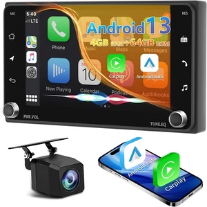 Android 13 Car Stereo GPS 7 inch CarPlay Android Auto for 4Runner Tundra Sequoia - Picture 1 of 9