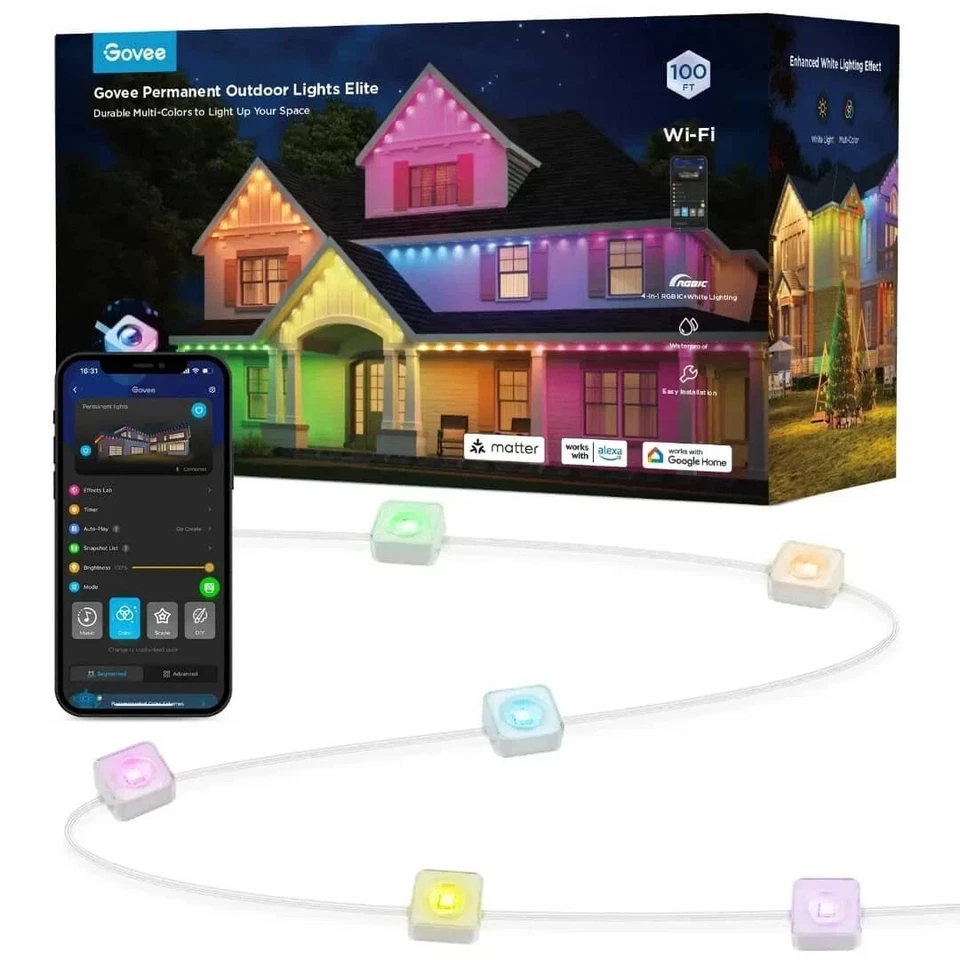 Govee Permanent Outdoor Lights Elite Rope/Wire H805A