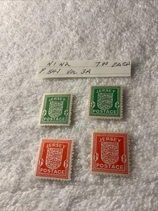 JERSEY .(-1941-1942-)-SCOTT #N1-N2-LOT OF 4-Stamps-MNH#267 - Picture 1 of 1