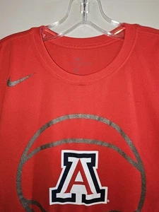 Nike University Of Arizona Dri-Fit Xl Mens Red Graphic Logo Tshirt NCAA - Picture 1 of 12