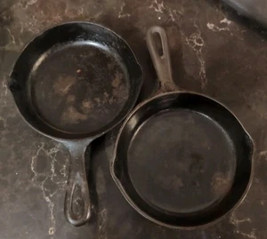 Vintage Nº Sartén de hierro fundido de 3 sartenes de 6 1/2 pulgadas usada - Imagen 1 de 6