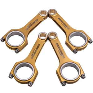 Titanizing H-Beam Connecting Rods for Subaru Impreza STI EJ20 EJ22 EJ25 5.137" - Foto 1 di 12