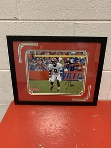 JORDAN BATTLE SIGNED, FRAMED, & MATTED ALABAMA 8x10 FANATICS COA - Picture 1 of 3