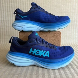Hoka One One Herren Bondi 8 1123202 BBBG Blau Laufschuhe Turnschuhe Größe 10D LESEN - Bild 1 von 20