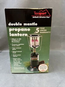 Double Mantle Propane Lantern Green Adjust 600 Illumination Texsport 14202 - Picture 1 of 11