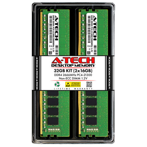 32GB 2x16GB DDR4-2666 MSI META 5 AMD Infinite 9th B150I GAMING PRO AC Memory RAM