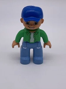 LEGO DUPLO Boy with Baseball Cap Minifigure FIGURE ONLY - Picture 1 of 4