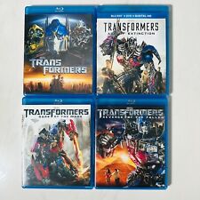 Transformers Blu-Ray Lot of 4 - Age of Extinction - Dark Moon - Revenge Fallen