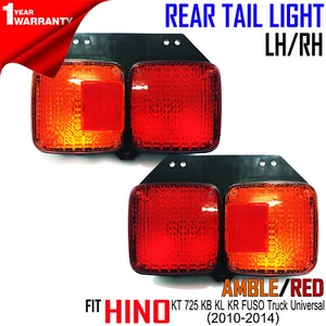 HINO KT 725 KB KL KR FUSO Truck Pair R L Tail Lights Rear For 2010-14 &Universal - Picture 1 of 5