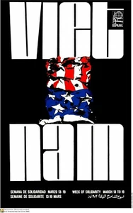 Political Poster.SET of 5.Cuba Solidarity propaganda.Vietnam.Cold War history. - Picture 1 of 5