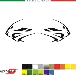 KIT 2 ADESIVI APRILIA LEONE FACTORY RACING mm.100x72 DECALS AUFKLEBER STICKER - Imagen 1 de 1