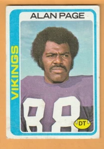 Alan Page Minnesota Vikings 1978 Topps #406 HOF Notre Dame Irish Canton Ohio - Picture 1 of 2