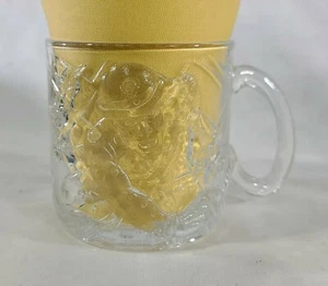 1995 The Riddler 3D McDonald's Batman Forever Glass Frosted Mug Jim Carrey - Picture 1 of 5