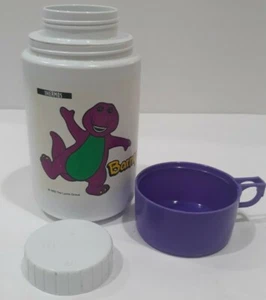 Vintage 1992 Plastic Barney Thermos 🔥Mug With Cup & Lid Excellent Condition ‼️ - Bild 1 von 11