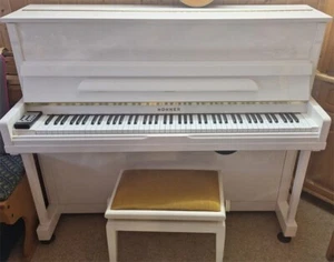 Hohner-Klavier Highlight-Piano HP 120 - weiß - Glanzlack - 88 Tasten - Bild 1 von 17