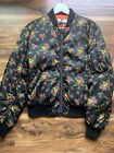 Gucci Floret Quilted Bomber Jacket Size40 Good-Looking, Rare, Light And Warm