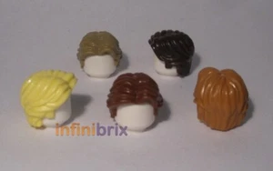 Lego Hair 26139 PICK & MIX ANY COLOURS! Yellow Reddish Brown Nougat Dark Tan - Picture 1 of 6