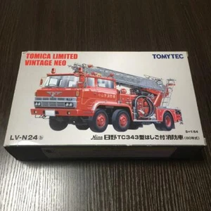 Tomica Limited Neo Tlv N24B Hino Tc343 Type Fire Truck With Ladder Vintage - Picture 1 of 7