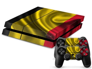 Sony PS4 Playstation 4 Skin Design Aufkleber Schutzfolie Set - Belgium Motiv - Bild 1 von 2