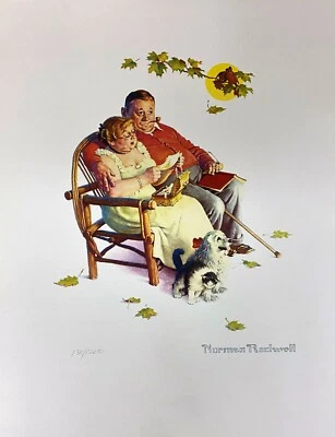 Norman Rockwell - Fondly Do We Remember Pencil Numbered Four Ages of Love Suite - Image 1 of 2