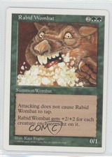 1997 Magic: The Gathering - Core Set: 5th Edition Rabid Wombat 0o9
