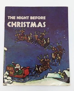 Vintage 1970 The Night Before Christmas Holiday Clement C Moore Picture Book - Picture 1 of 12