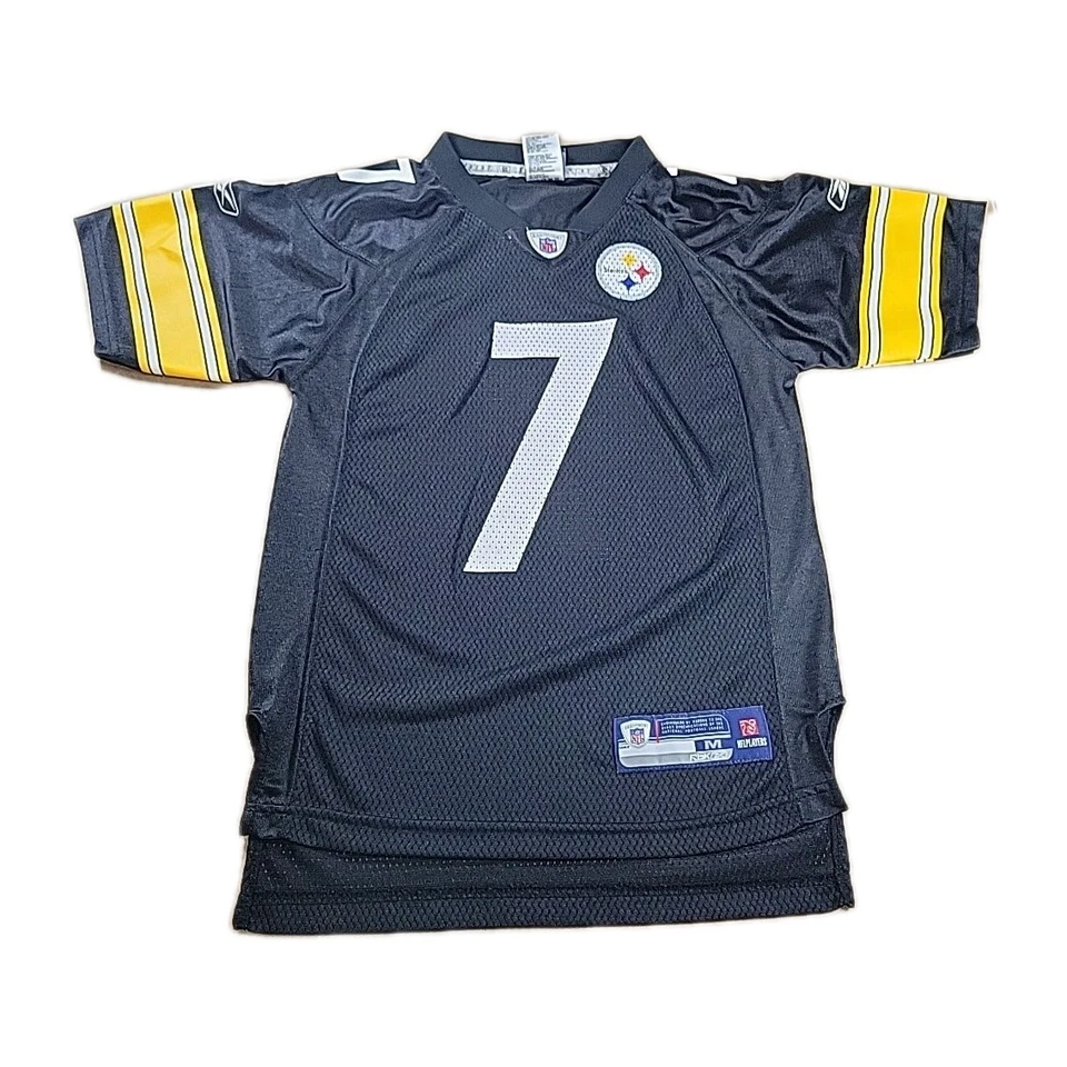 Camiseta deportiva Reebok NFL AUTÉNTICA PITTSBURG Steelers Roethlisberger #7 juvenil talla M Foto 1 de 4