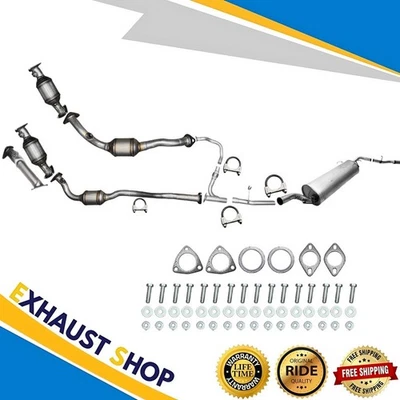 Sistema de escape completo para Nissan Xterra 2001 2002 2003 2004 3,3 L envío rápido NUEVO Foto 1 de 4