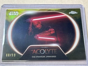 2025 Topps Chrome Star Wars The Acolyte Insert Stranger Unmasked /99 #AC-12 Card - Bild 1 von 2