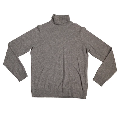Uniqlo Hombres Pullover Cuello Alto Gris Suéter Talla M Hombres 100% Cachemira Foto 1 de 4