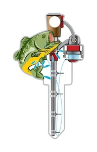 Lucky Line B117K Brass Kwikset Fishing Pole Shape Blank Key (Pack of 5) - Picture 1 of 1