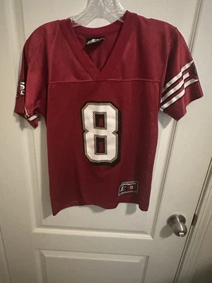复古旧金山 49 人队 Steve Young #8 球衣儿童尺寸小号标志运动 — 第 1/2 张图片