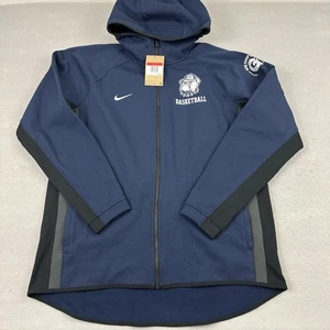 Chaqueta Georgetown Hoyas Mes Grande Nike Calce Térmico NCAA Baloncesto Aro Club Capucha - Imagen 1 de 12