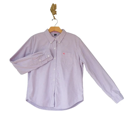 RL POLO Jeans Ralph Lauren Mujeres Camisa Abotonada L Preppy Dinero Antiguo Retro Carrera Foto 1 de 4