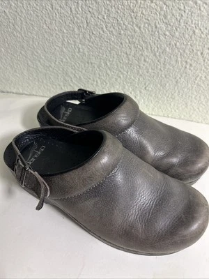 Zueco Mula Vintage Dansko Hecho en Polonia Cuero Aceitado Oliva EU 37 US 7 Foto 1 de 4