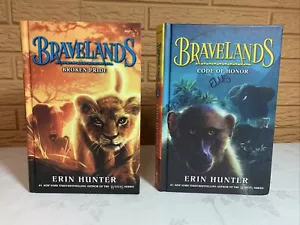 Bravelands Series by Erin Hunter Lot of 2 Books Hardcover Lion Broken Pride #1 2 - Imagen 1 de 6