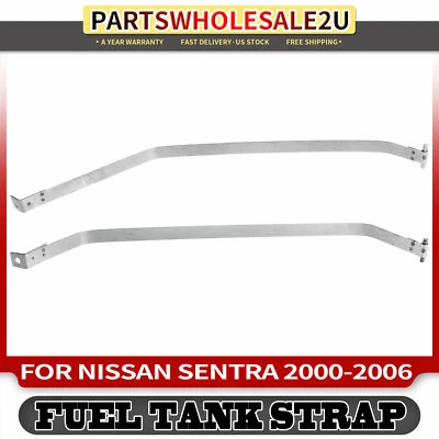 Комплект из 2 ремней топливного бака для бензинового седана Nissan Sentra 2000-05 2006 174065M000 - Изображение 1 из 4