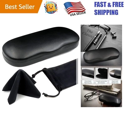 Soporte protector para gafas de viaje para monturas pequeñas y medianas - negro elegante Foto 1 de 4
