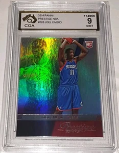 JOEL EMBIID [76ers] 2014 Panini Prestige - RC / Rookie Card - #163 - CGA 9 MINT - Foto 1 di 5