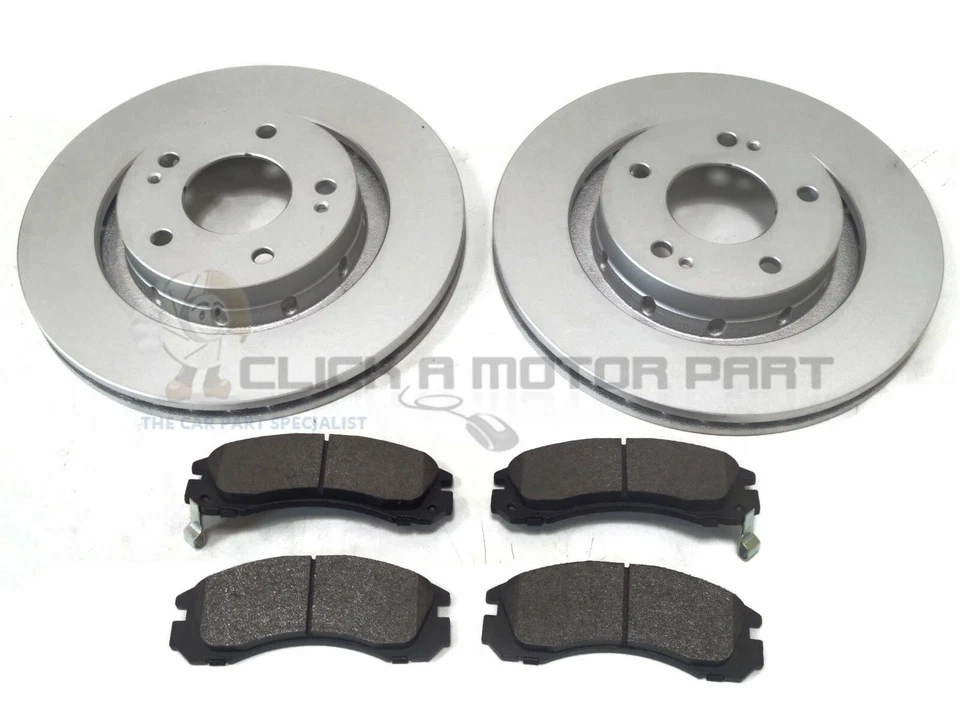 PEUGEOT 4007 2.2 HDi 2007-2012 FRONT 2 BRAKE DISCS AND PADS SET NEW KIT - Imagem 1 de 1